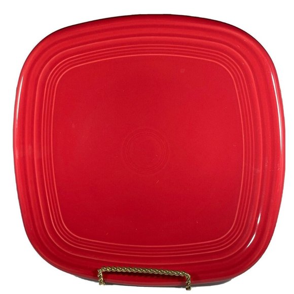 Fiestaware Other - Fiesta Fiestaware Scarlet Red Square Dinner Plate HCL USA 10.75”